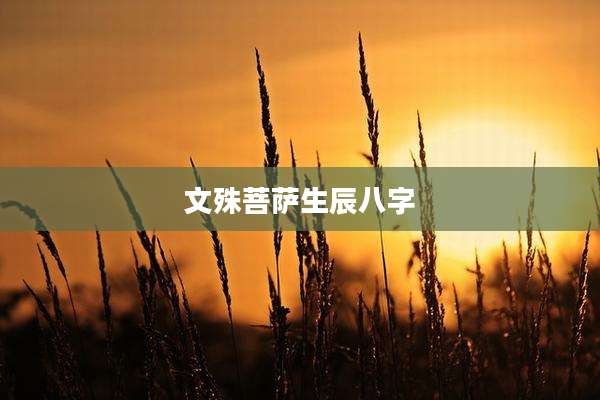 文殊菩萨生辰八字