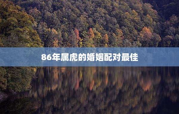 86年属虎的婚姻配对最佳