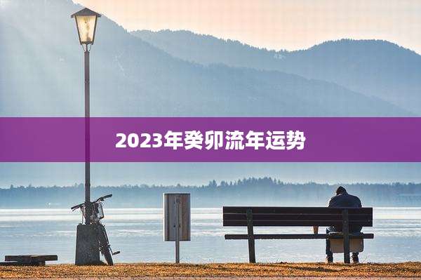 2023年癸卯流年运势