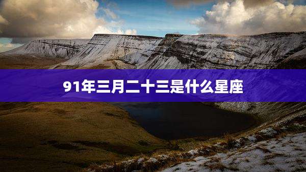 91年三月二十三是什么星座