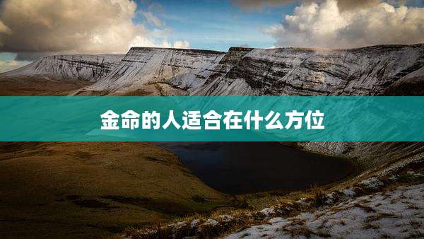 金命的人适合在什么方位