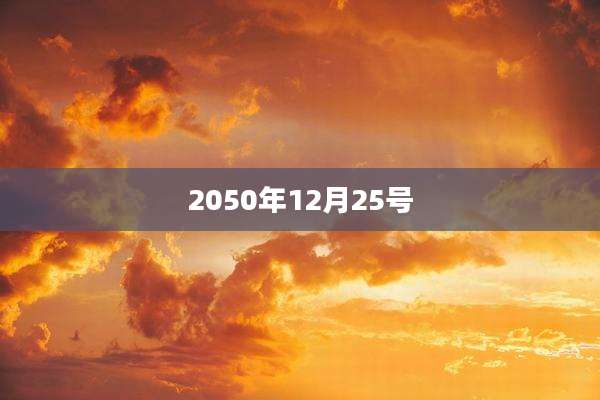 2050年12月25号