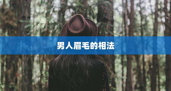 男人眉毛的相法