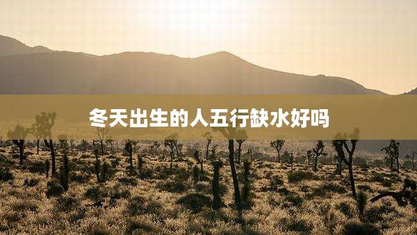 冬天出生的人五行缺水好吗