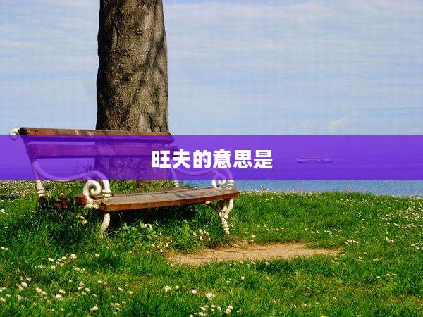 旺夫的意思是