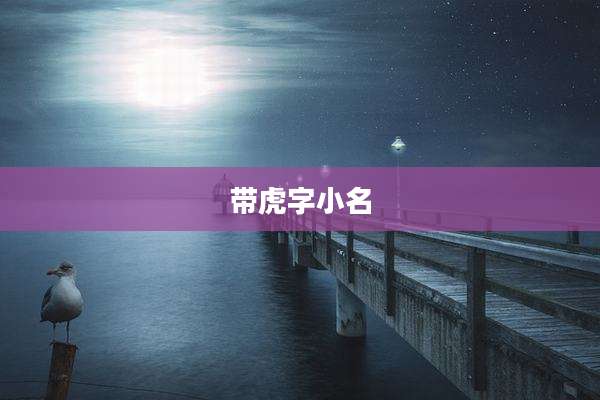 带虎字小名