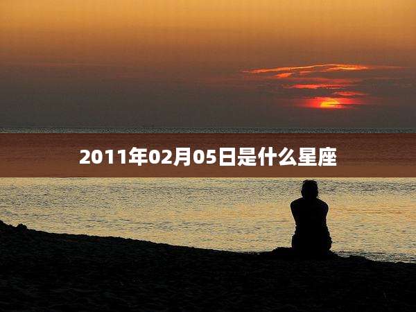 2011年02月05日是什么星座