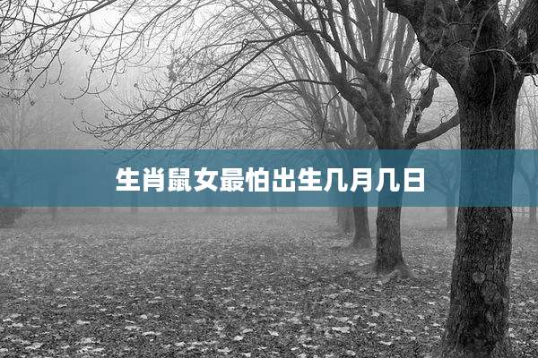 生肖鼠女最怕出生几月几日