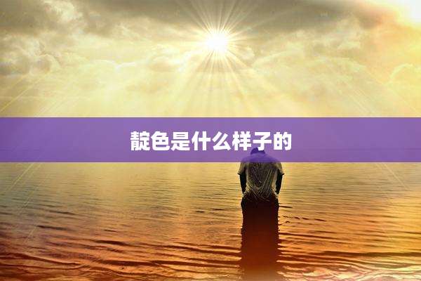 靛色是什么样子的