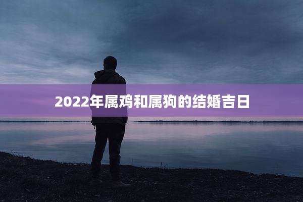 2022年属鸡和属狗的结婚吉日