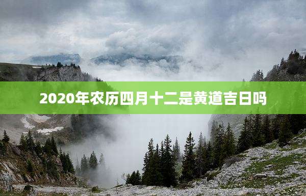 2020年农历四月十二是黄道吉日吗