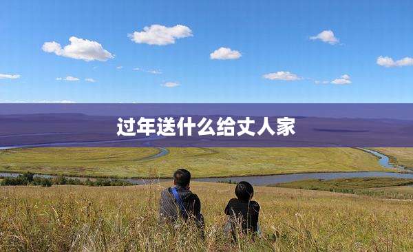 过年送什么给丈人家