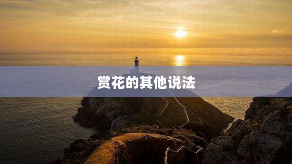 赏花的其他说法