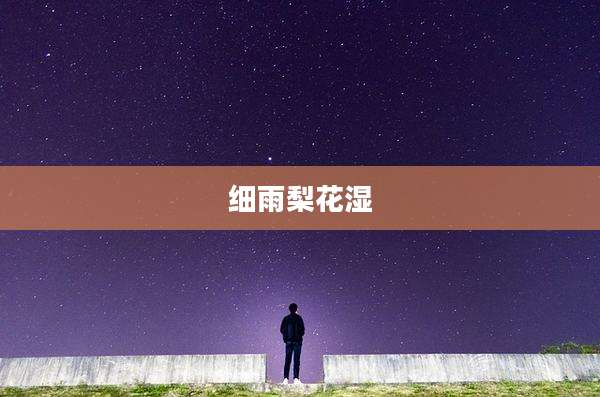 细雨梨花湿
