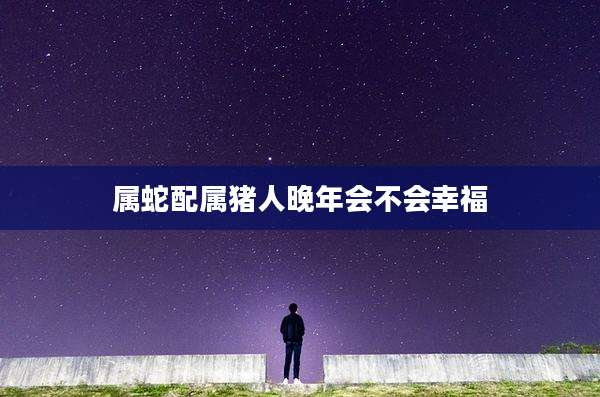 属蛇配属猪人晚年会不会幸福