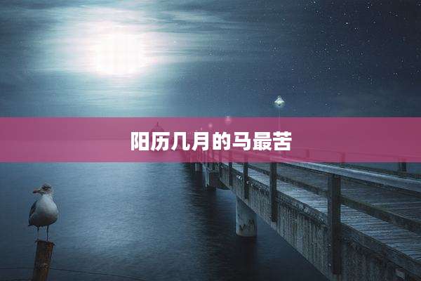 阳历几月的马最苦