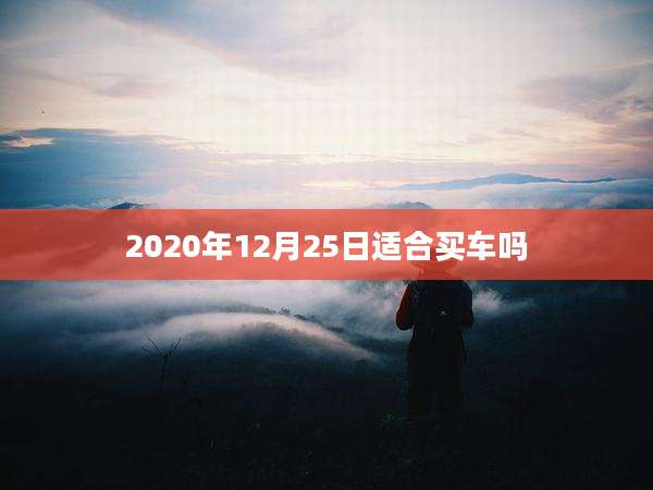 2020年12月25日适合买车吗
