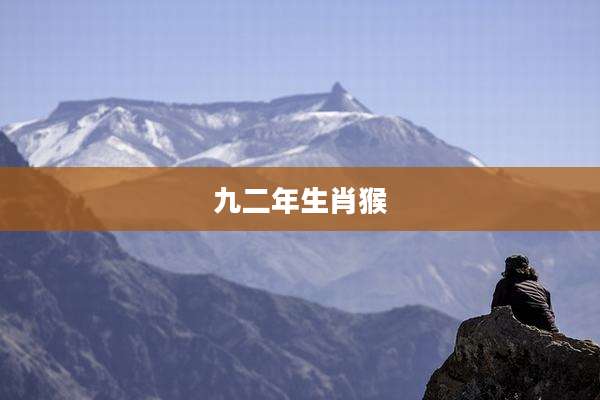 九二年生肖猴