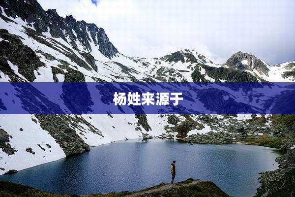 杨姓来源于