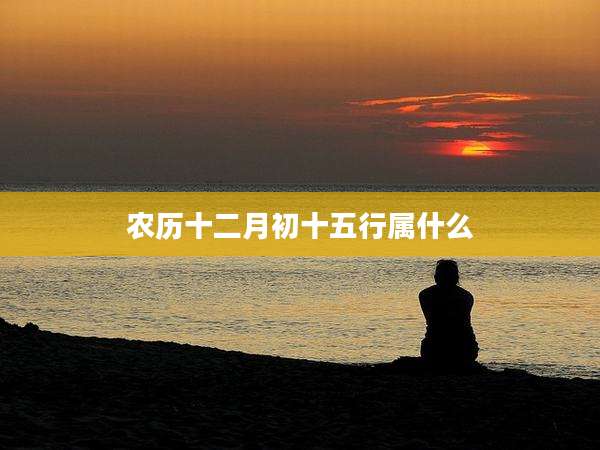 农历十二月初十五行属什么