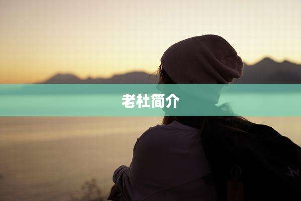 老杜简介
