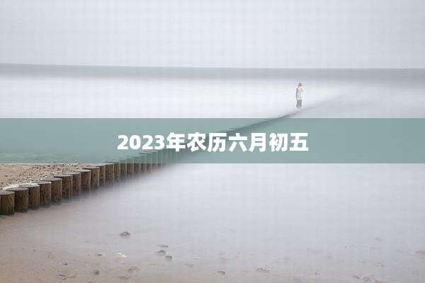 2023年农历六月初五