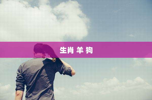生肖 羊 狗