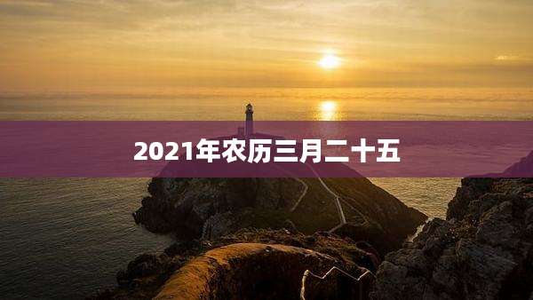 2021年农历三月二十五