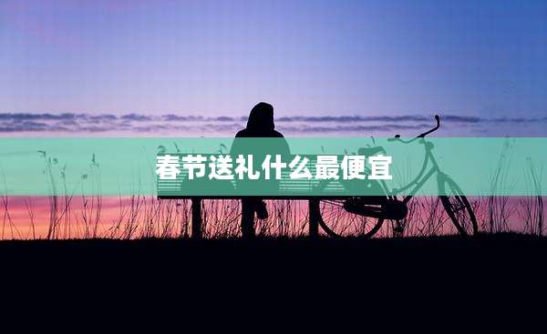春节送礼什么最便宜
