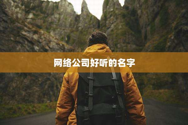 网络公司好听的名字