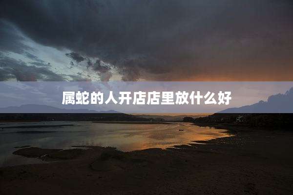 属蛇的人开店店里放什么好