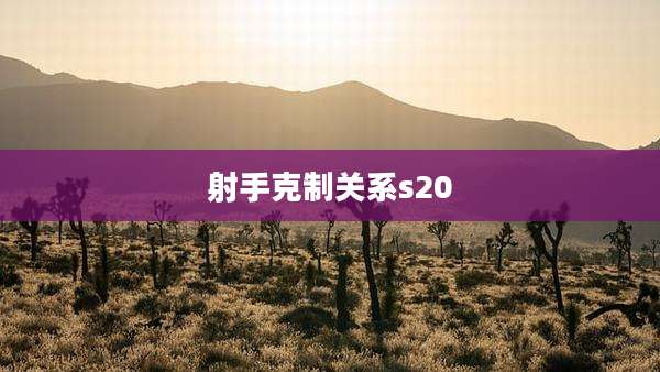 射手克制关系s20