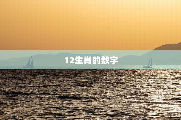 12生肖的数字
