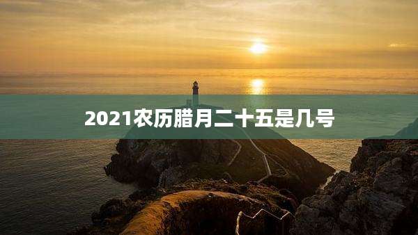 2021农历腊月二十五是几号