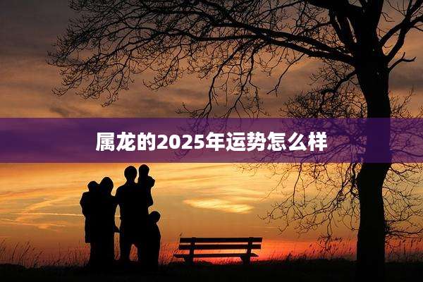属龙的2025年运势怎么样