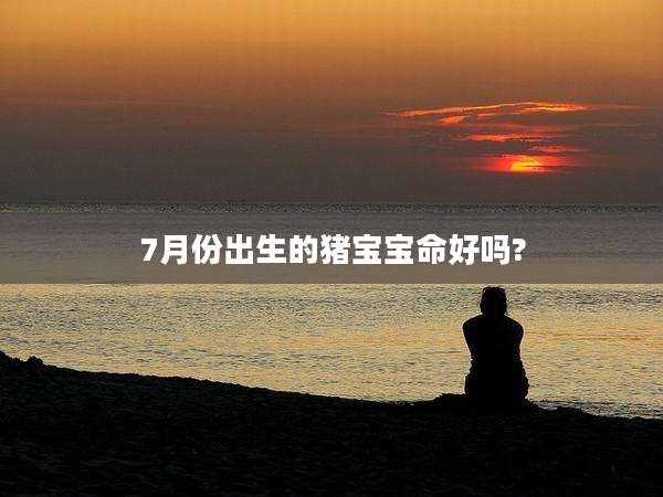7月份出生的猪宝宝命好吗?