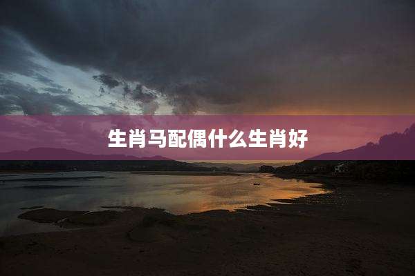 生肖马配偶什么生肖好