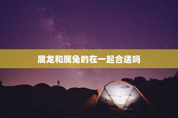 属龙和属兔的在一起合适吗