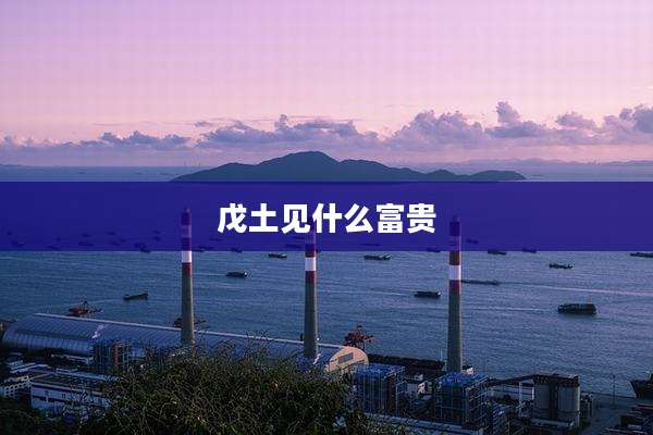 戊土见什么富贵