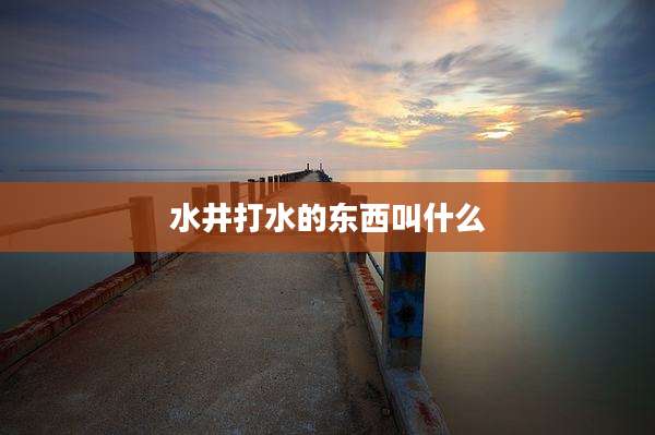 水井打水的东西叫什么