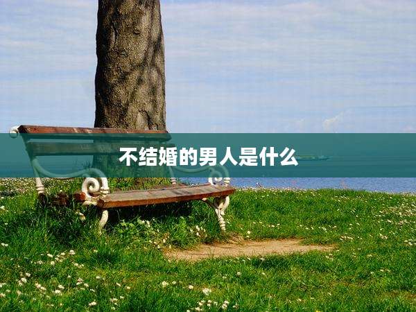 不结婚的男人是什么