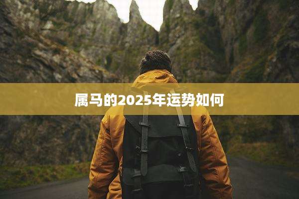 属马的2025年运势如何