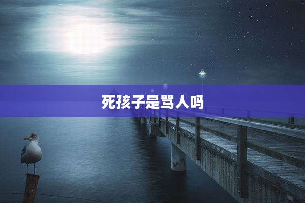 死孩子是骂人吗
