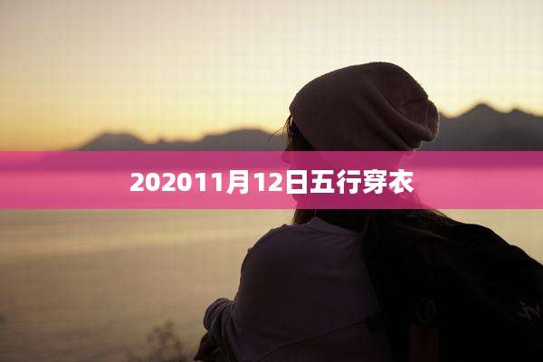 202011月12日五行穿衣