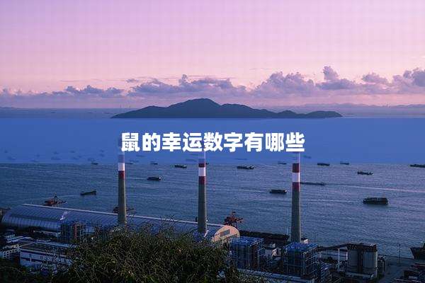 鼠的幸运数字有哪些