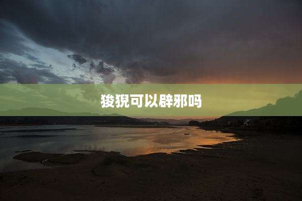 狻猊可以辟邪吗