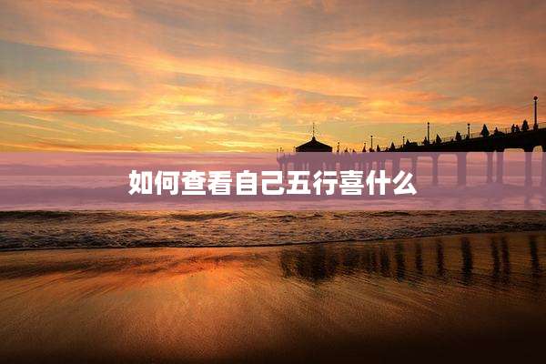 如何查看自己五行喜什么