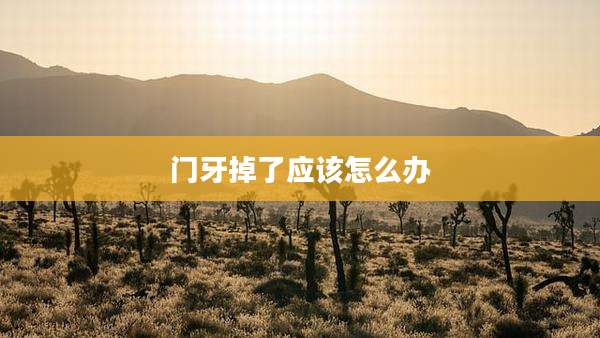 门牙掉了应该怎么办