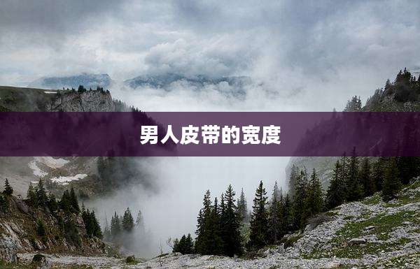 男人皮带的宽度
