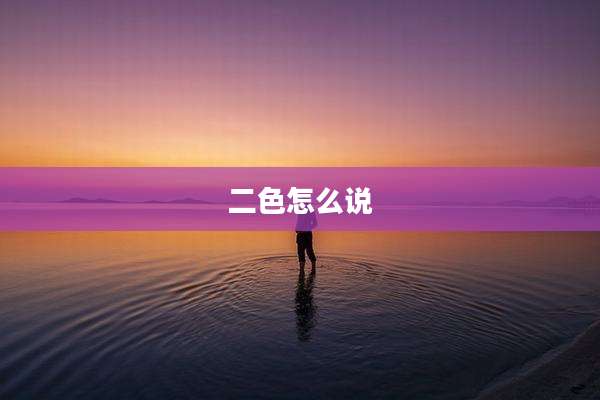 二色怎么说